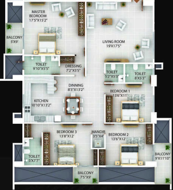  sapphire tower Floor Plan Floor Plan