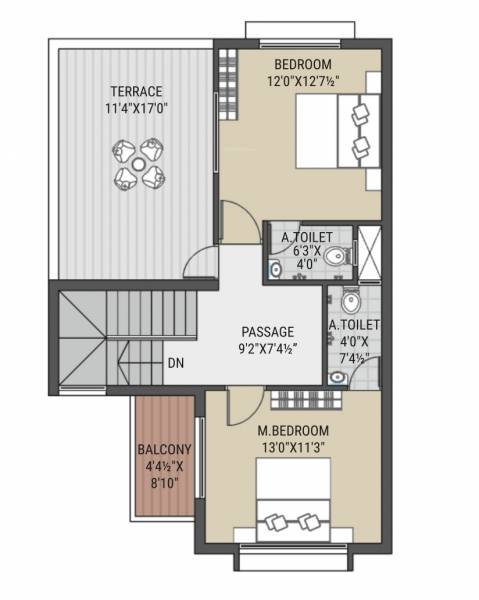  keshav-kunj-bungalows Floor Plan First Floor Plan