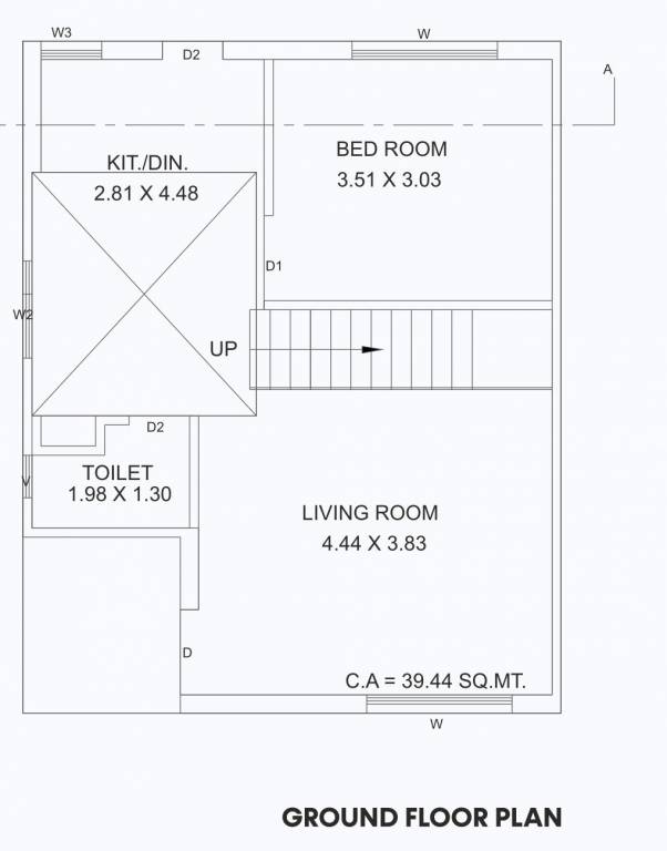 pushpak paradise Floor Plan Ground Floor Plan