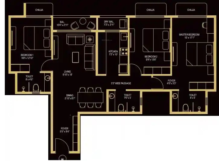 Floor Plan tiara redevelopment of dindoshi darshan chsl Floor Plan Floor Plan
