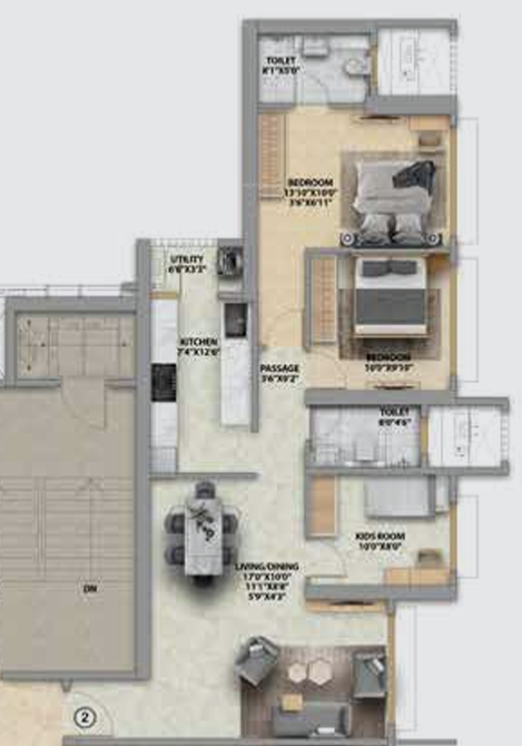 Floor Plan runwal bliss wing a Floor Plan Floor Plan