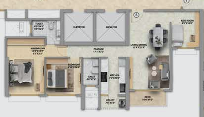 Floor Plan runwal bliss wing a Floor Plan Floor Plan