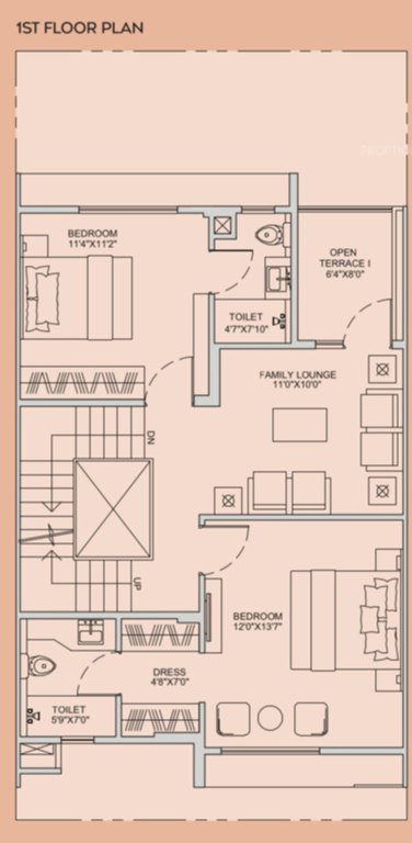  palm grove Floor Plan First Floor Plan