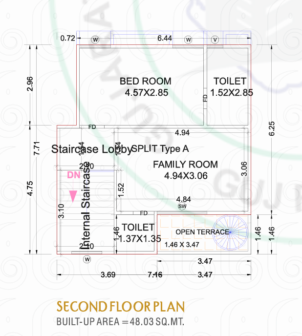 Second Floor Plan gajanan upvan Floor Plan Second Floor Plan