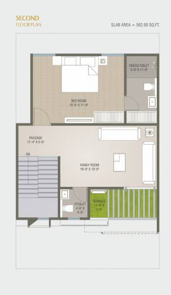 Second Floor Plan gajanan-upvan Floor Plan Second Floor Plan