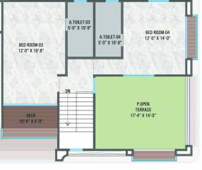 Upper Level Penthouse Plan  cilantra Floor Plan Upper Level Penthouse Plan