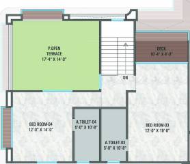 Upper Level Penthouse Plan  cilantra Floor Plan Upper Level Penthouse Plan