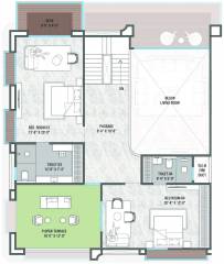 Upper Level Penthouse Plan  cilantra Floor Plan Upper Level Penthouse Plan