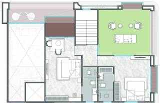 Upper Level Penthouse Plan  cilantra Floor Plan Upper Level Penthouse Plan