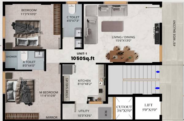  om-shree-classic Floor Plan Floor Plan