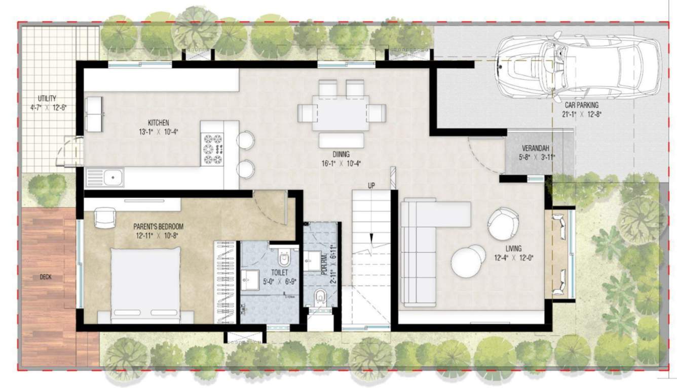  paradise on earth Floor Plan Ground Floor Plan