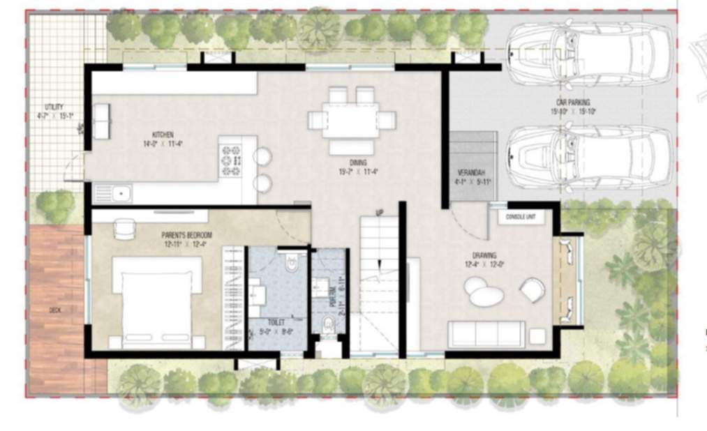  paradise on earth Floor Plan Ground Floor Plan