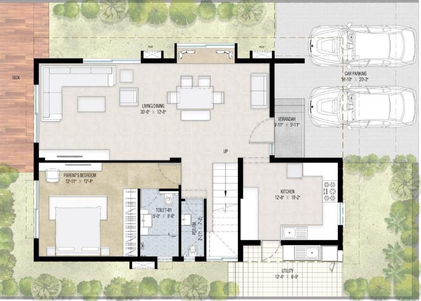  paradise on earth Floor Plan Ground Floor Plan