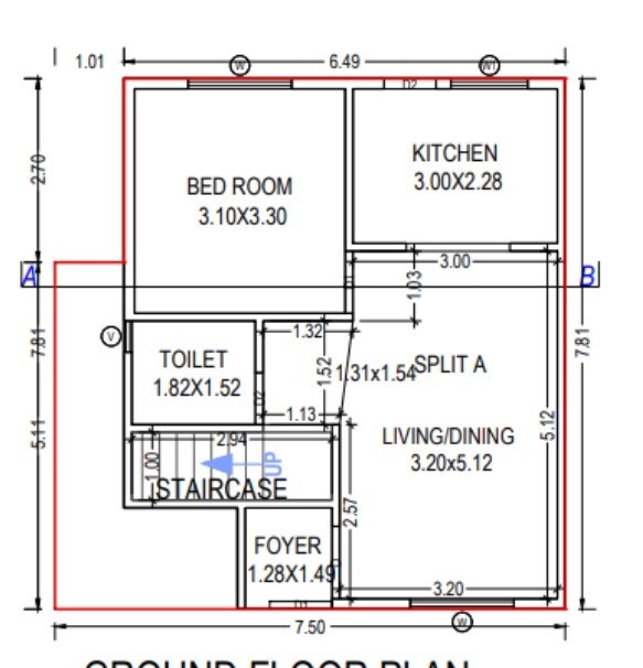 the greens Floor Plan Ground Floor Plan