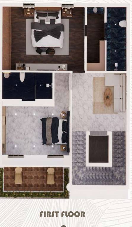  ocean coral villa Floor Plan First Floor Plan