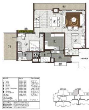  galleria residences Floor Plan Lower Level Duplex Plan