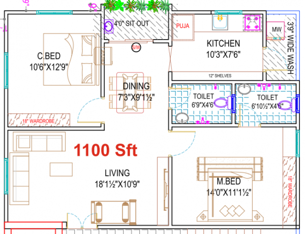  sunrise-apartment Floor Plan Floor Plan