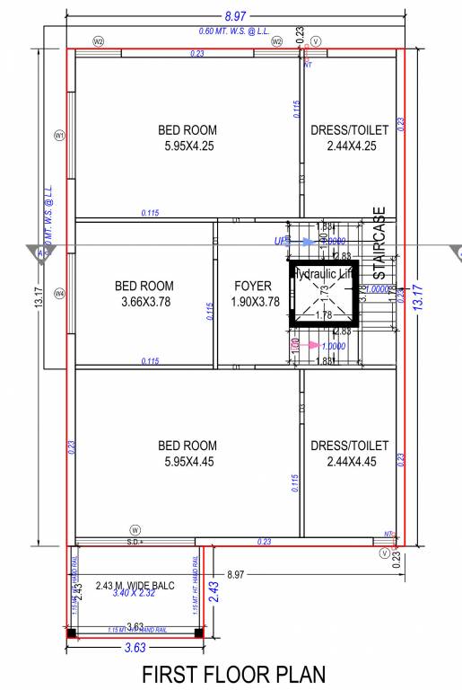  vrundavan villa Floor Plan First Floor Plan