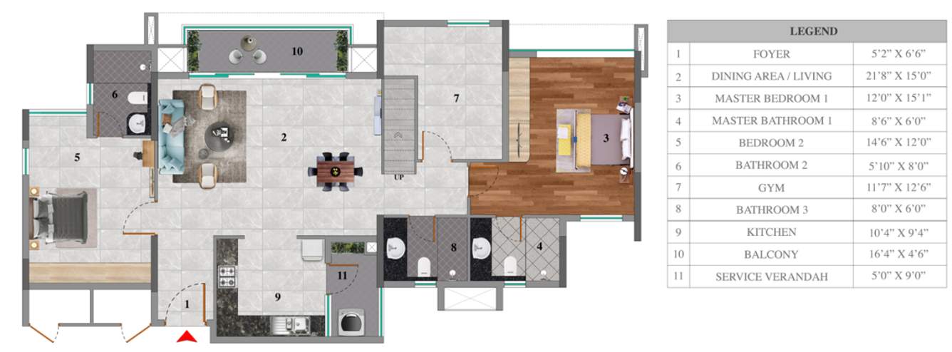  somerset house Floor Plan Lower Level Penthouse Plan