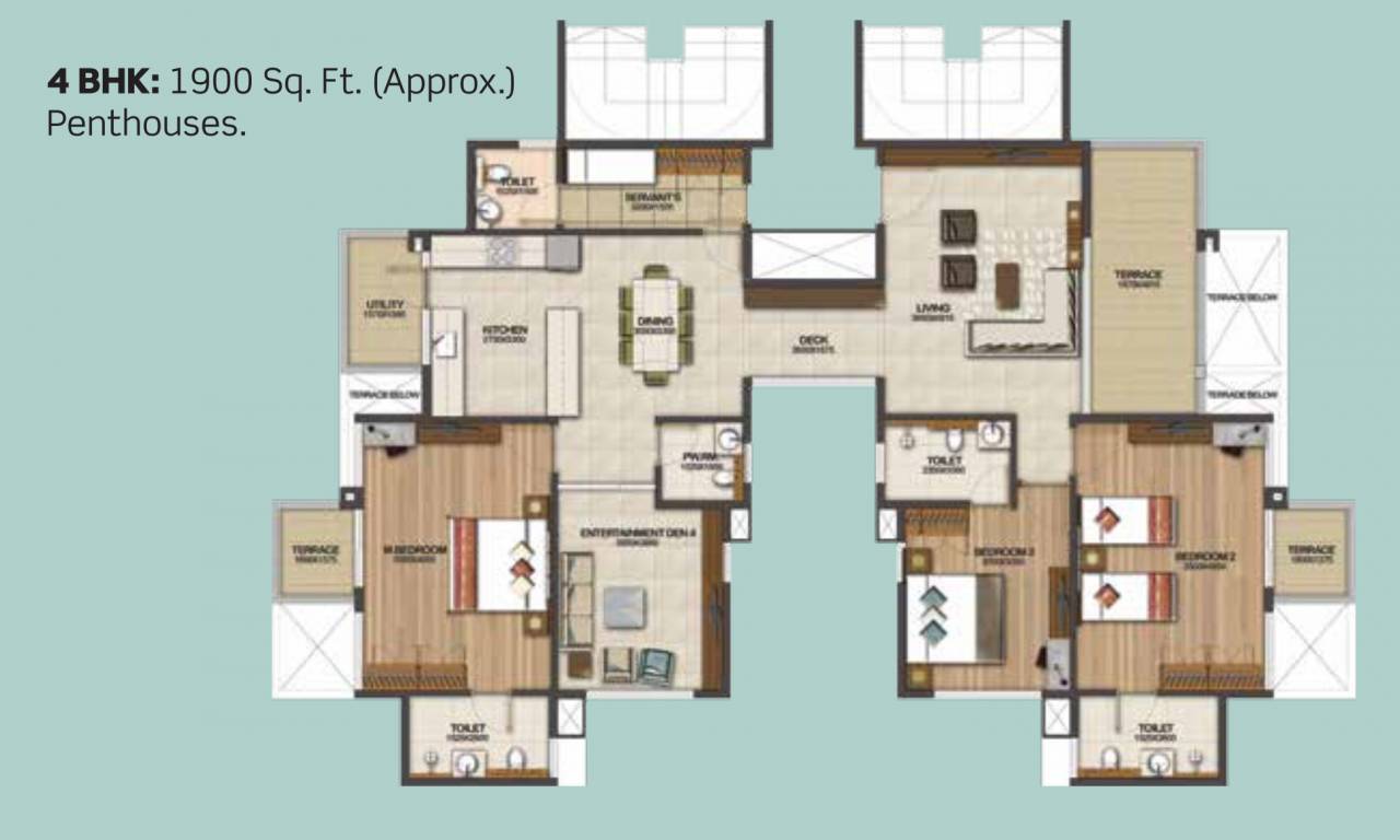 Floor Plan purva silversands phase 1 building 4 to 9 Floor Plan Floor Plan