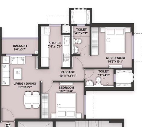  runwal gardens Floor Plan Floor Plan