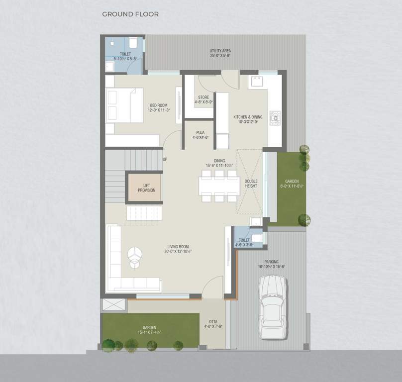  vedam villa Floor Plan Ground Floor Plan