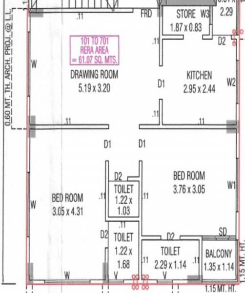  mohammedi-residency Floor Plan Floor Plan