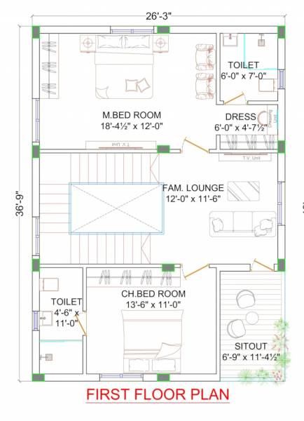  praveens-serene Floor Plan First Floor Plan