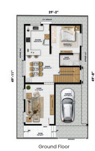  sri kritis crest one Floor Plan Ground Floor Plan