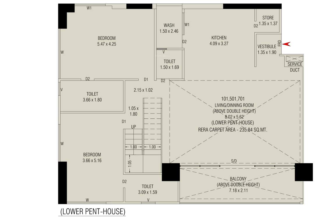  aaryan aayam Floor Plan Lower Level Penthouse Plan
