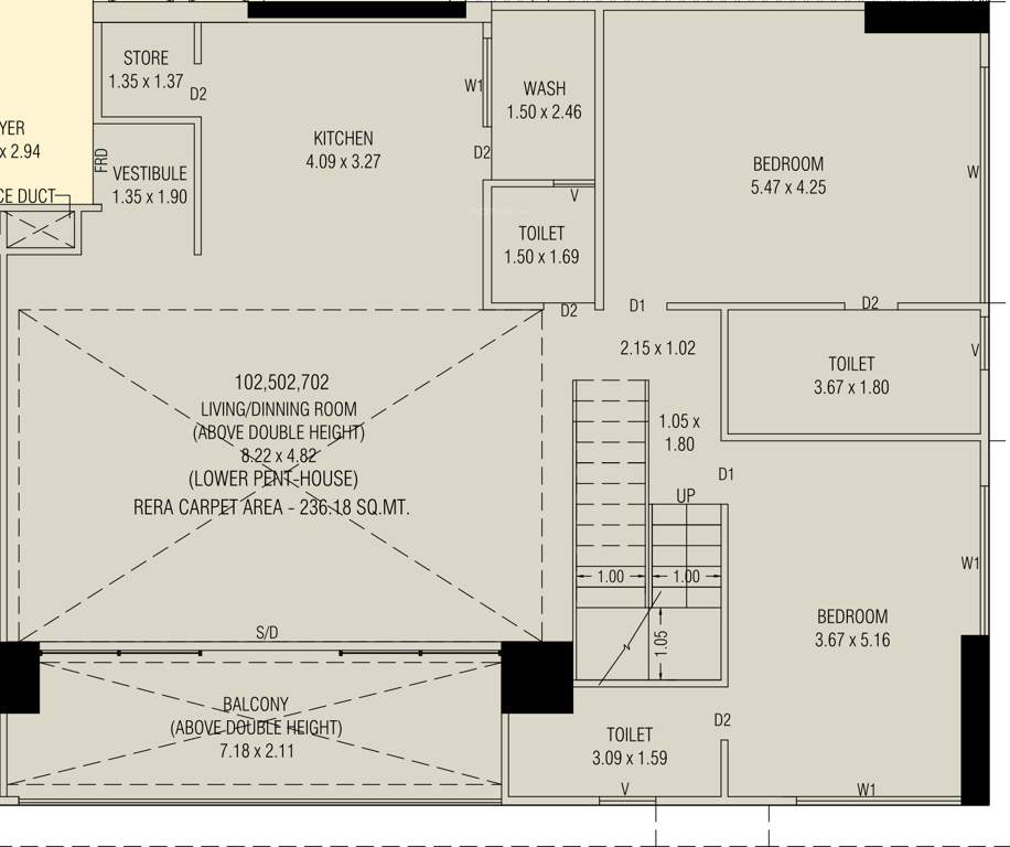  aaryan aayam Floor Plan Lower Level Penthouse Plan