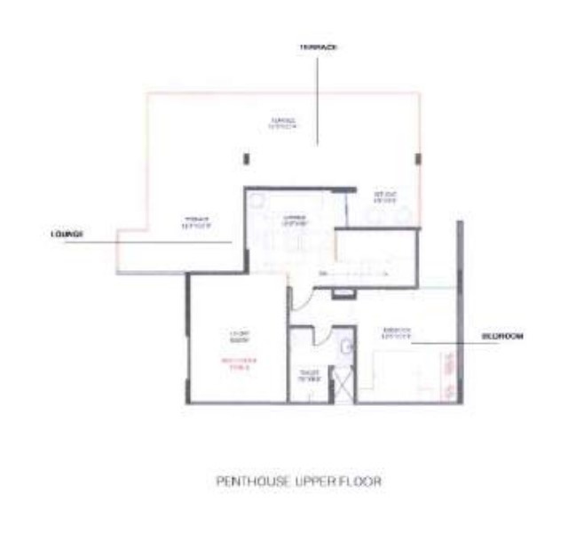 Upper Level Penthouse Plan neopolis Floor Plan Upper Level Penthouse Plan