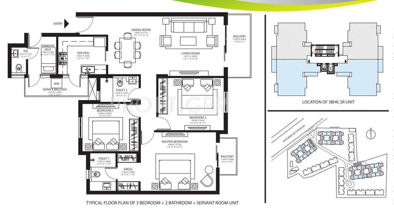 Ireo Rise (3BHK+2T (1,609 sq ft) Servant Room 1609 sq ft) Ireo Rise (3BHK+2T (1,609 sq ft) Servant Room 1609 sq ft)