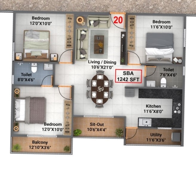 Floor Plan gardnia phase 4 Floor Plan Floor Plan