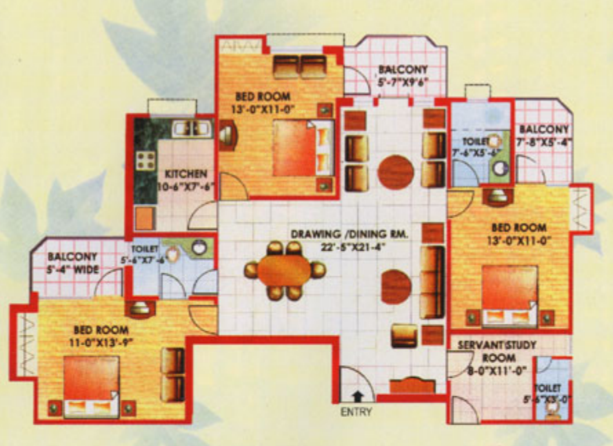 Floor Plan sunrise greens apartment Floor Plan Floor Plan