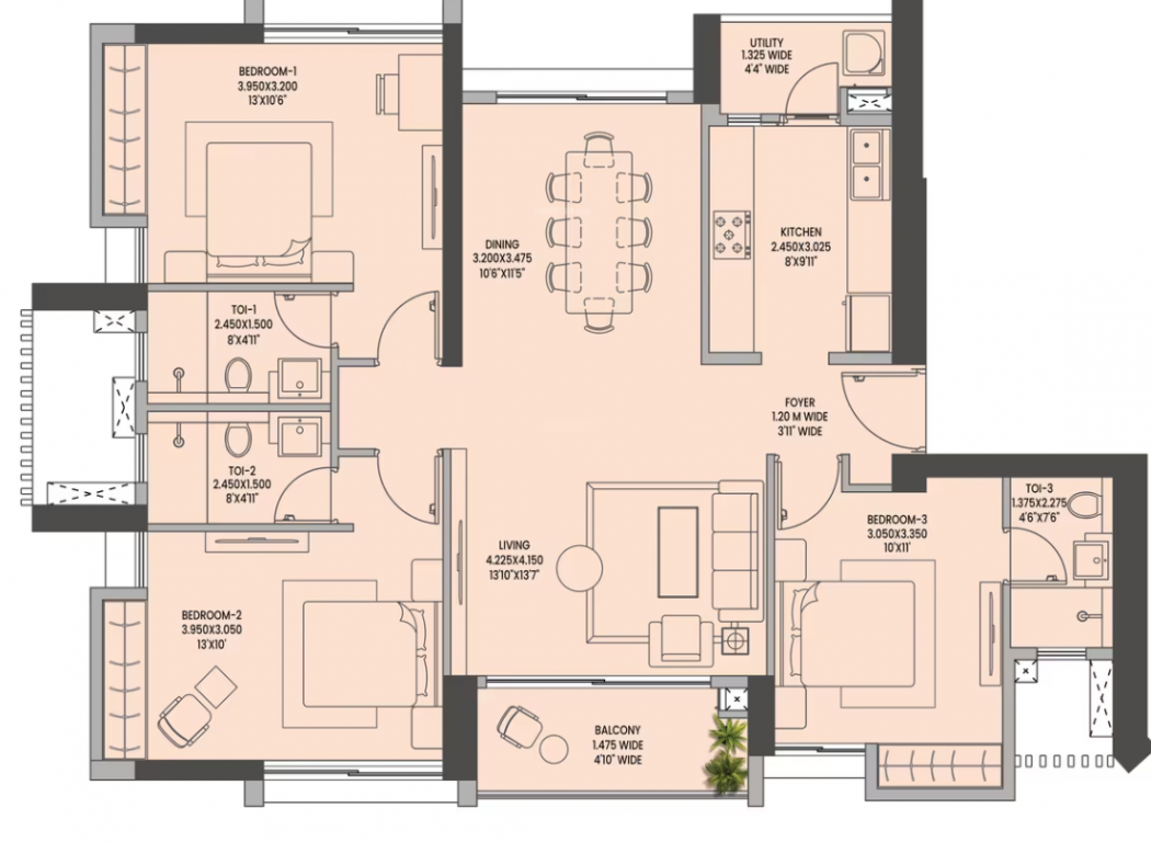Floor Plan raheja jade city Floor Plan Floor Plan