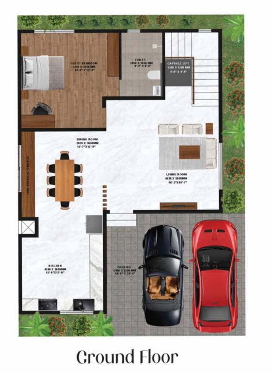  madhura gardens Floor Plan Ground Floor Plan