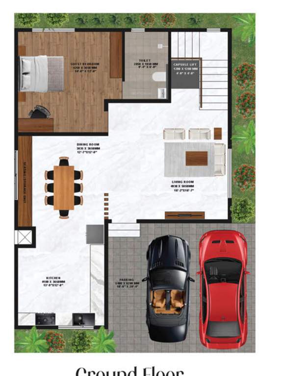  madhura gardens Floor Plan Ground Floor Plan