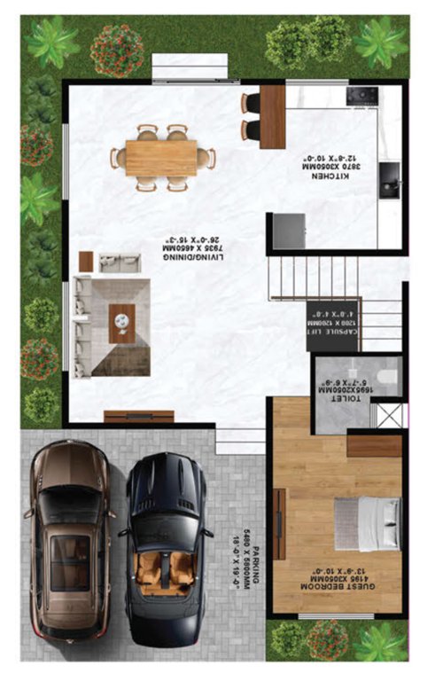  madhura gardens Floor Plan Ground Floor Plan