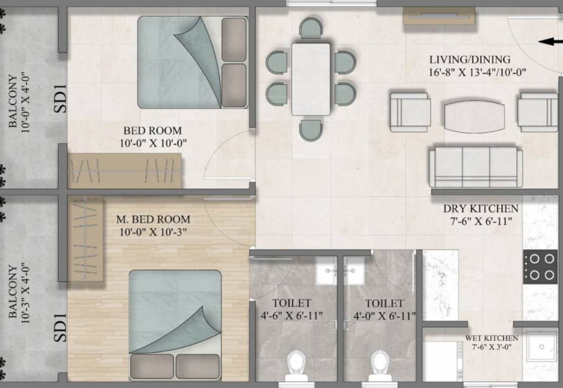  impact sanvi aero gardens Floor Plan Floor Plan