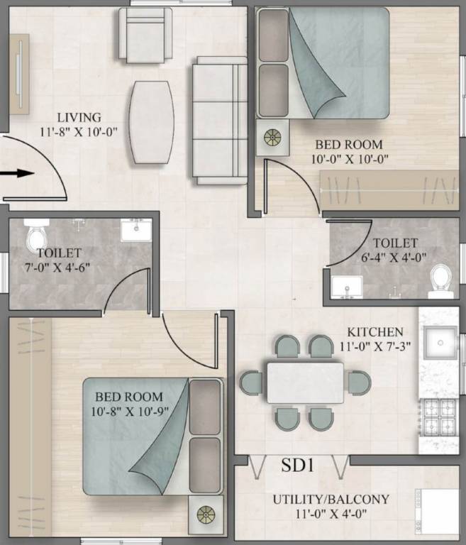  impact sanvi aero gardens Floor Plan Floor Plan