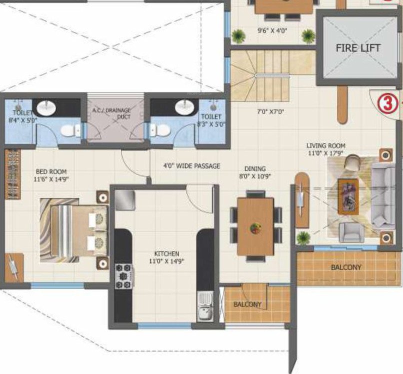  first city project Floor Plan Lower Level Duplex Plan