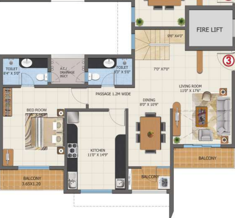  first city project Floor Plan Lower Level Duplex Plan