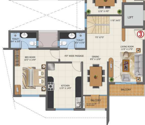  first city project Floor Plan Lower Level Duplex Plan