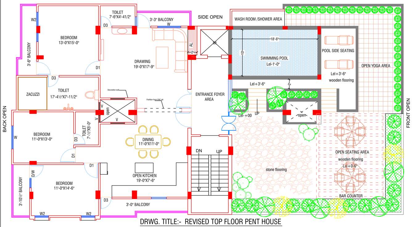  apartment Floor Plan Penthouse Floor Plan