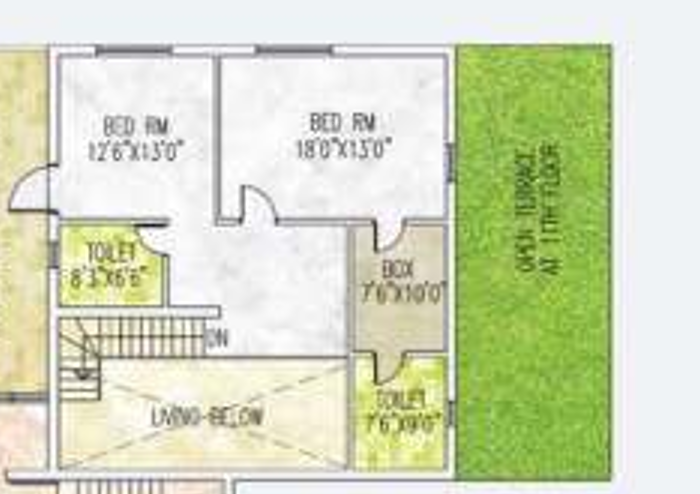 dream one Floor Plan Upper Level Duplex Plan