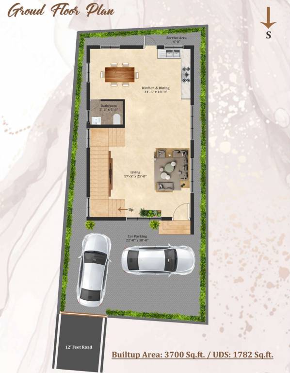  cruzon villas Floor Plan Ground Floor Plan