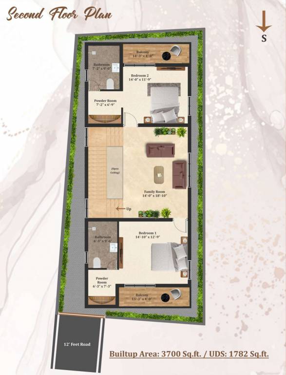  cruzon villas Floor Plan Second Floor Plan