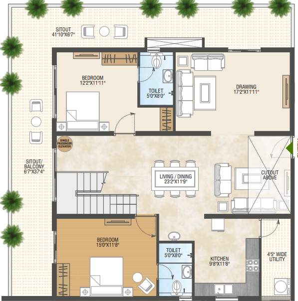  green woods Floor Plan Lower Level Floor
