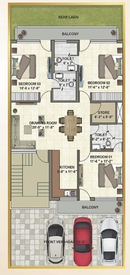  chandigarh-royale-city Floor Plan First Floor Plan